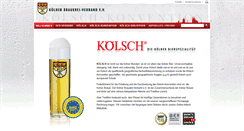 Desktop Screenshot of koelner-brauerei-verband.de